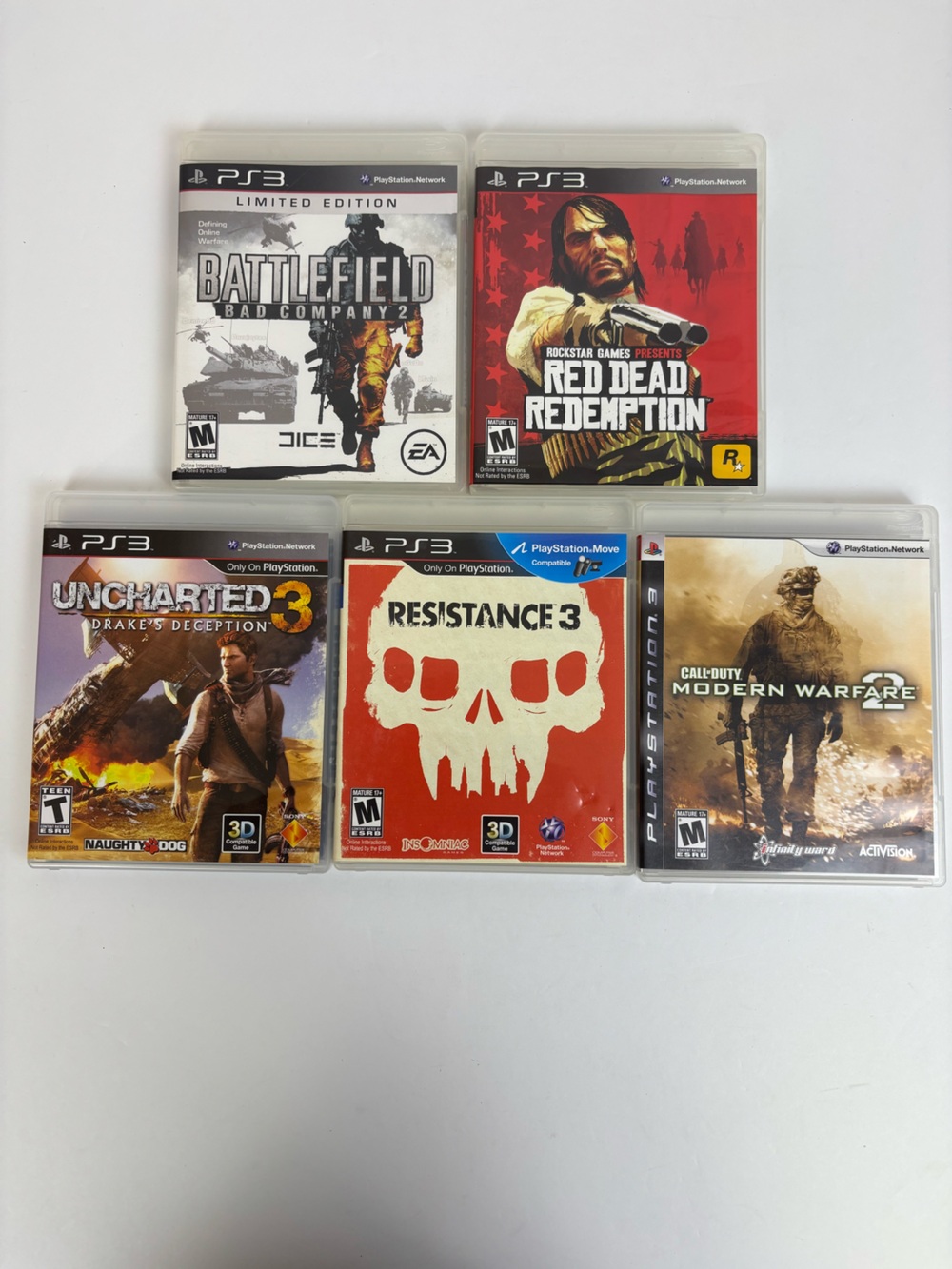 Playstation 3 Video Games Bundle of 5 Classic Action Adventure Sci-Fi Fun PS3